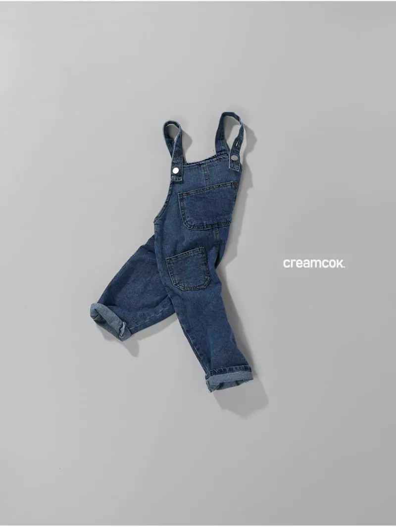 Creamcok - Korean Children Fashion - #childofig - Cok Cok Denim Dungarees - 11