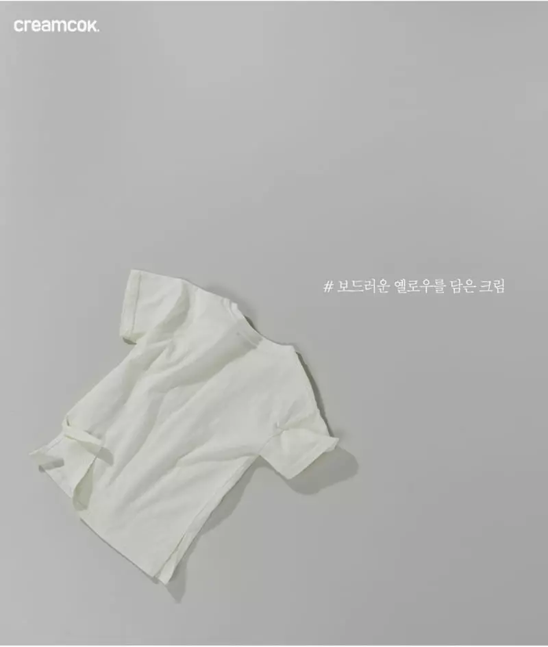 Creamcok - Korean Children Fashion - #childofig - Layered Slit Short Sleeves Tee - 9