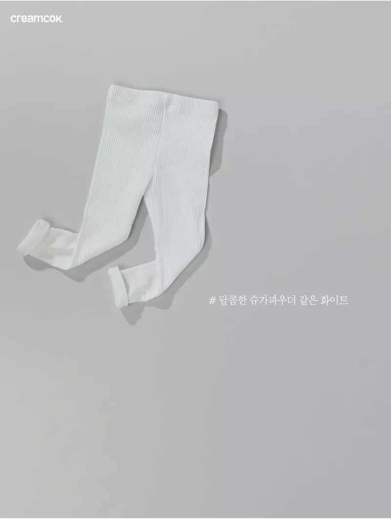 Creamcok - Korean Children Fashion - #childrensboutique - Sticky Rib Leggings