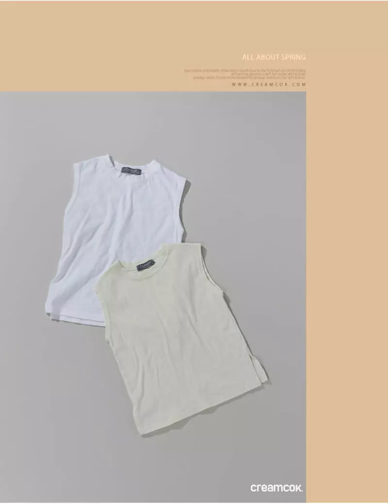 Creamcok - Korean Children Fashion - #designkidswear - Layered Slie Sleeveless - 10