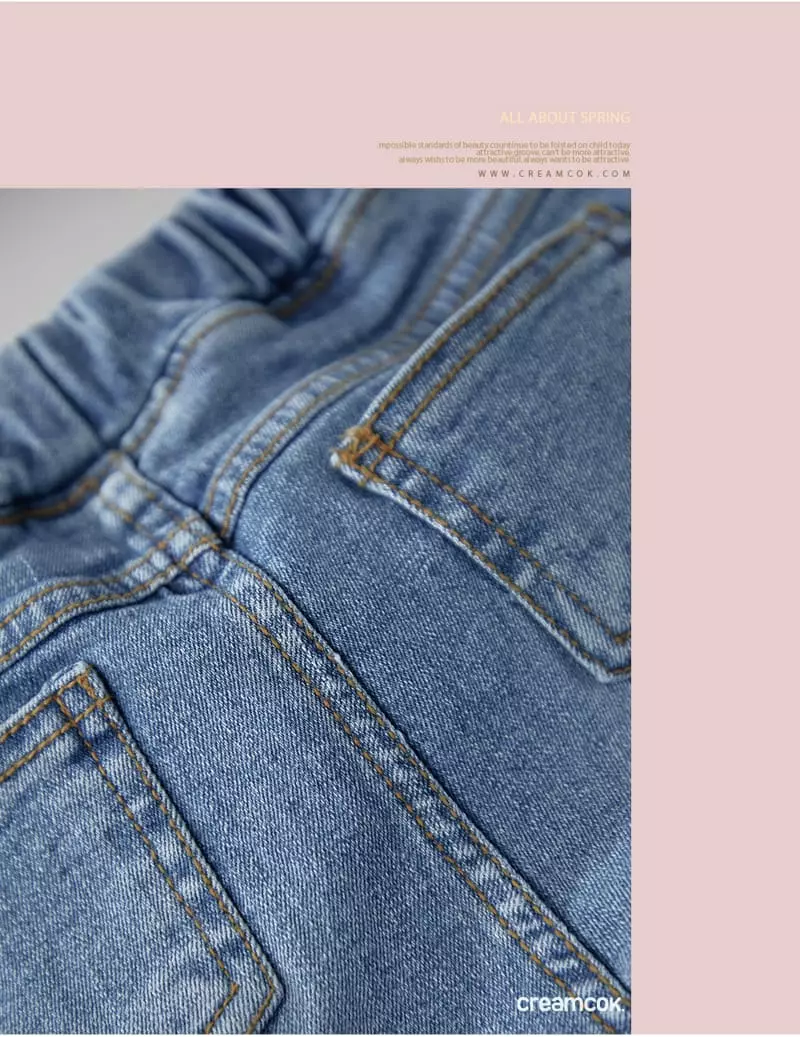 Creamcok - Korean Children Fashion - #discoveringself - Fit Jeans - 10