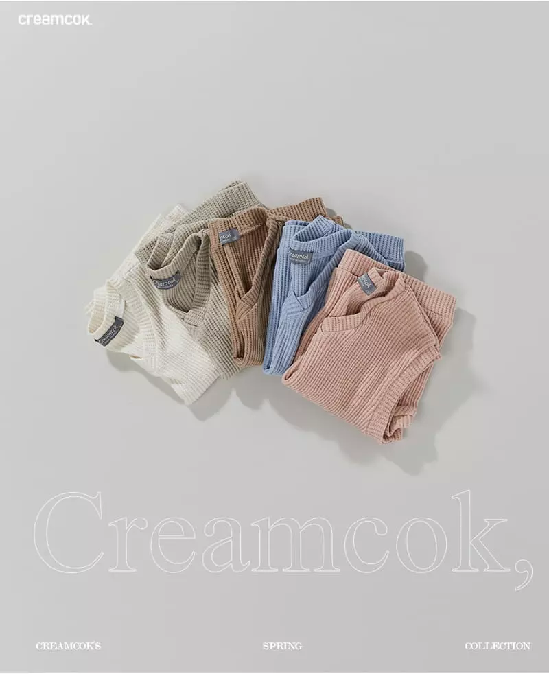 Creamcok - Korean Children Fashion - #discoveringself - Cooing Waffle Vest - 8