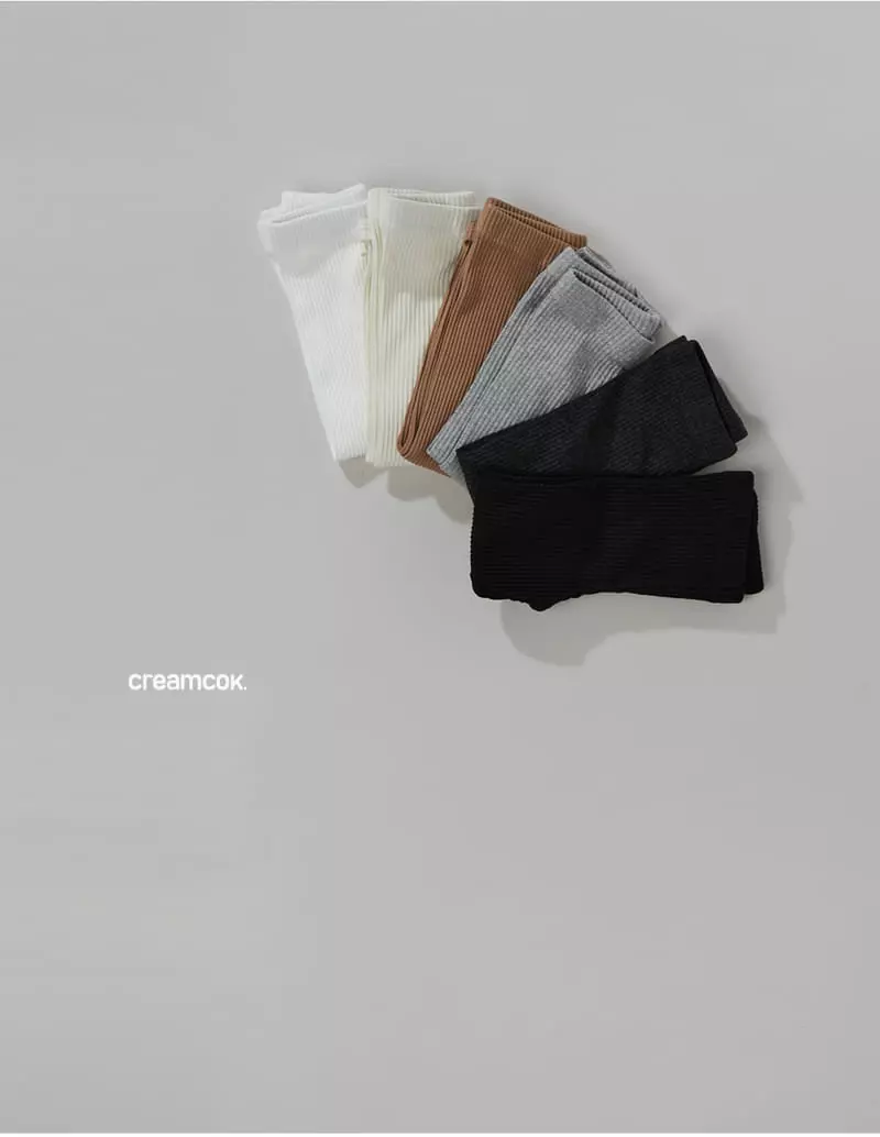 Creamcok - Korean Children Fashion - #kidsshorts - Sticky Rib Leggings - 5