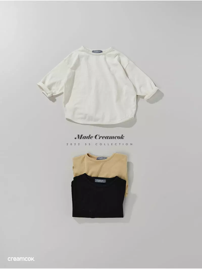Creamcok - Korean Children Fashion - #kidsshorts - Saily Simple Tee - 3