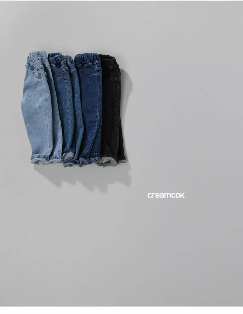 Creamcok - Korean Children Fashion - #kidsstore - Style Denim Leggings - 12