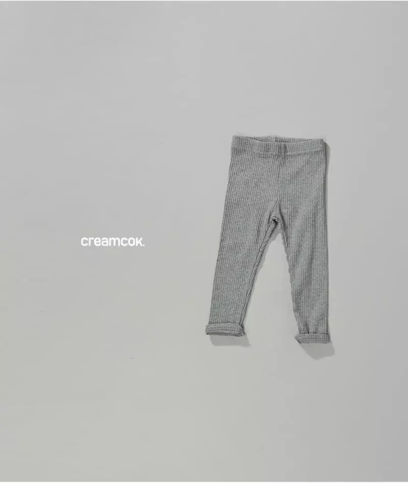 Creamcok - Korean Children Fashion - #littlefashionista - Sticky Rib Leggings - 9