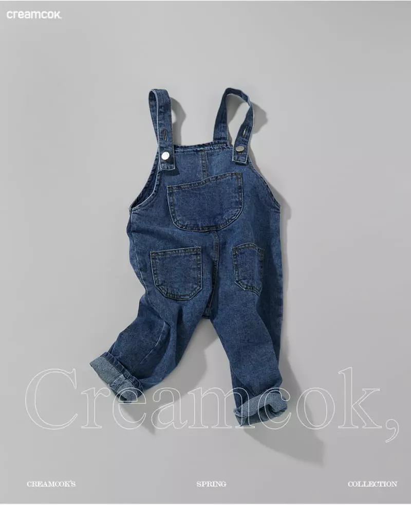 Creamcok - Korean Children Fashion - #magicofchildhood - Cok Cok Denim Dungarees - 8