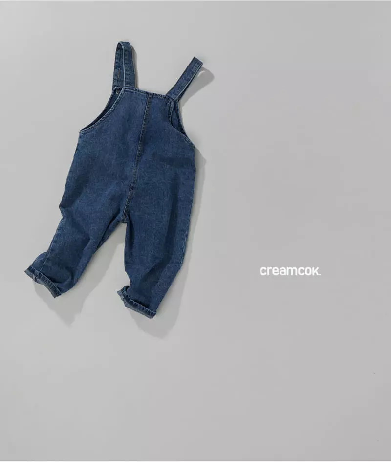 Creamcok - Korean Children Fashion - #minifashionista - Cok Cok Denim Dungarees - 9