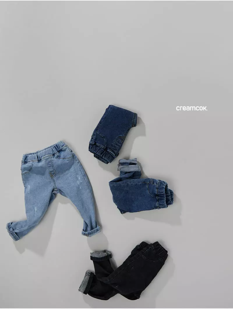 Creamcok - Korean Children Fashion - #minifashionista - Style Denim Leggings - 3
