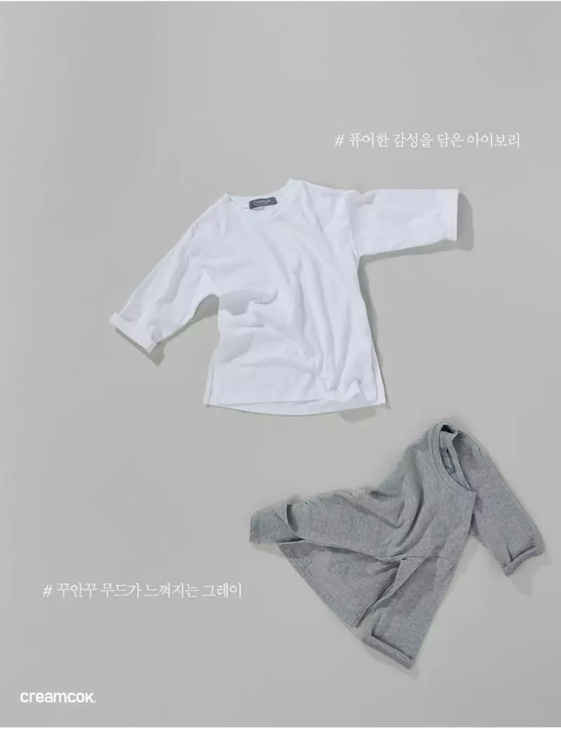 Creamcok - Korean Children Fashion - #prettylittlegirls - Layered Slit Long Sleeves Tee - 6