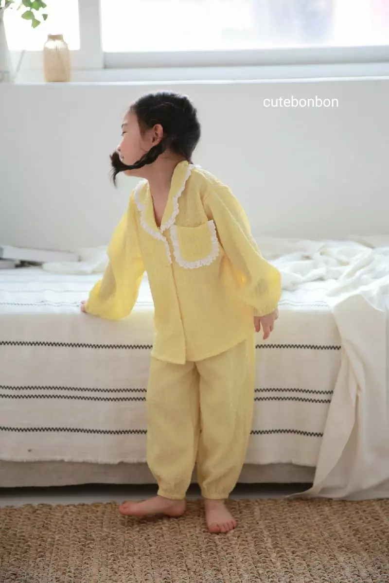 Cutebonbon - Korean Children Fashion - #childofig - Jijimi Frill Pajamas - 5