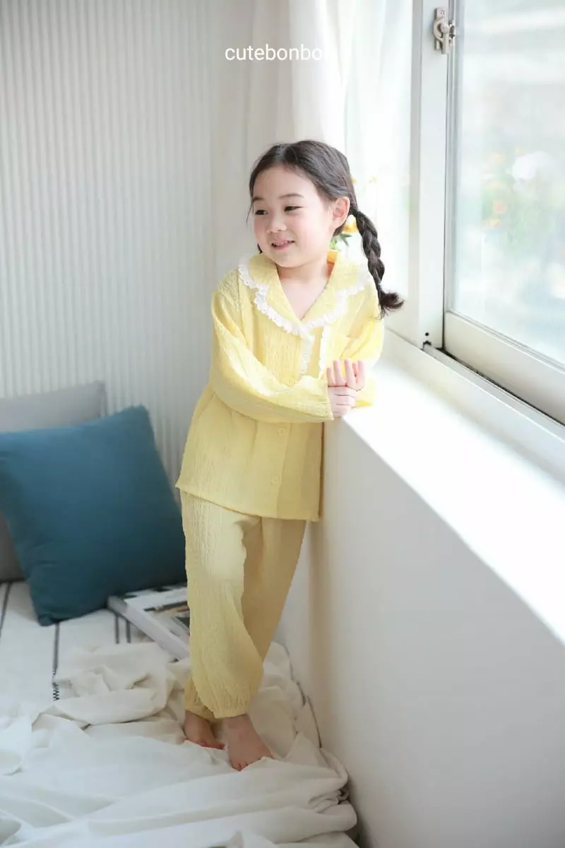 Cutebonbon - Korean Children Fashion - #childofig - Jijimi Frill Pajamas - 6