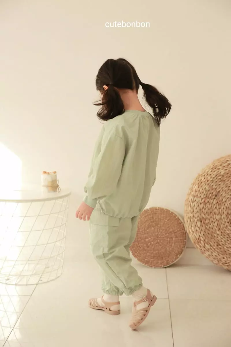Cutebonbon - Korean Children Fashion - #childofig - String Anorak Top Bottom Set - 12