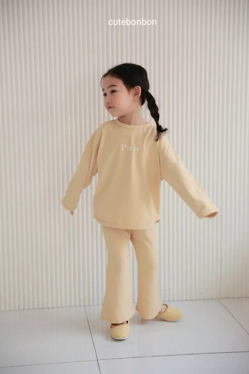Cutebonbon - Korean Children Fashion - #childofig - Paris Top Bottom Set - 9