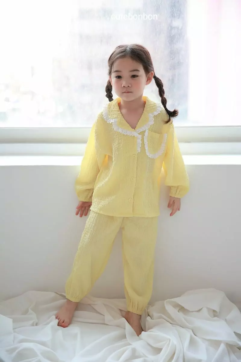 Cutebonbon - Korean Children Fashion - #childrensboutique - Jijimi Frill Pajamas - 7
