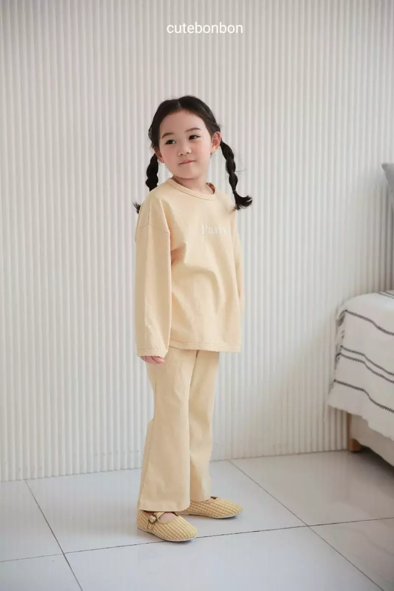 Cutebonbon - Korean Children Fashion - #childrensboutique - Paris Top Bottom Set - 10