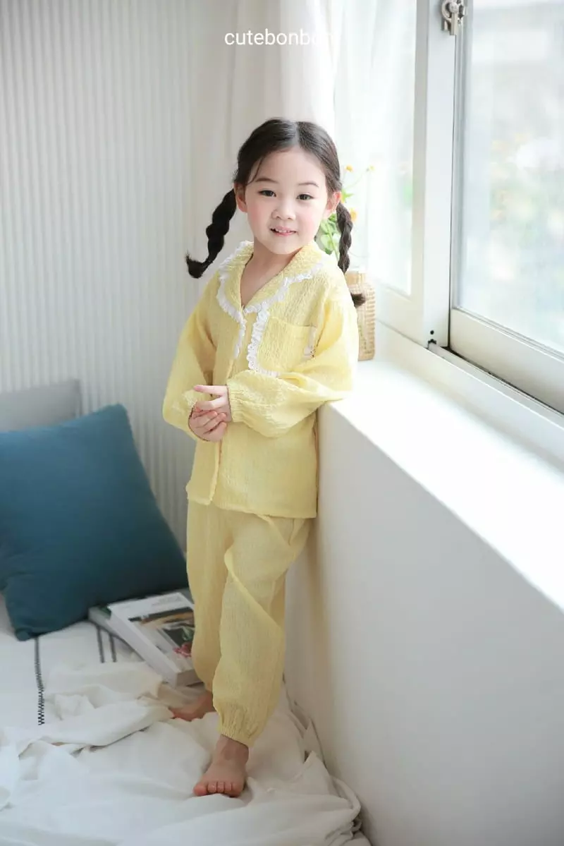 Cutebonbon - Korean Children Fashion - #designkidswear - Jijimi Frill Pajamas - 8