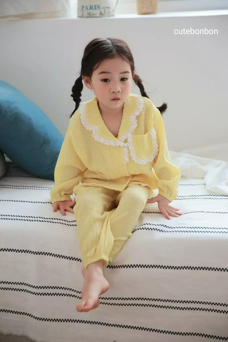 Cutebonbon - Korean Children Fashion - #discoveringself - Jijimi Frill Pajamas - 9