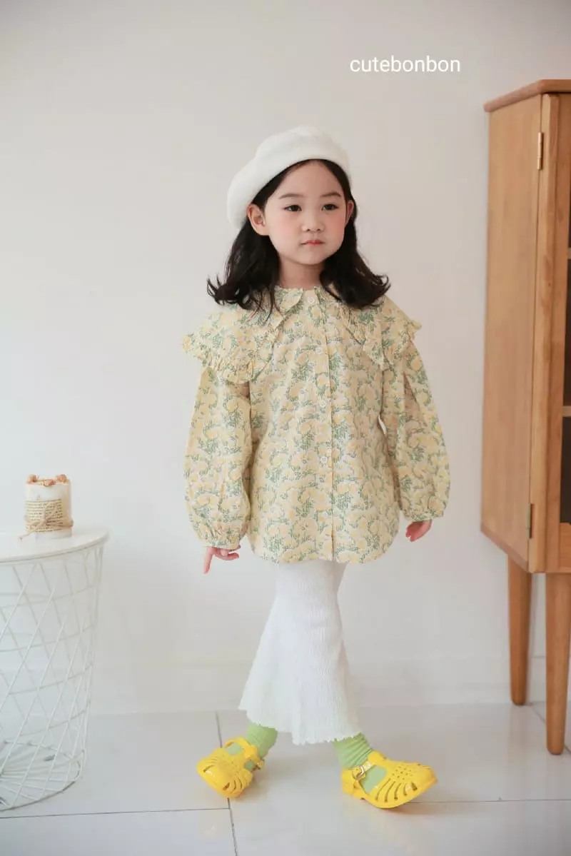 Cutebonbon - Korean Children Fashion - #discoveringself - Frill Big Collar Blouse - 7