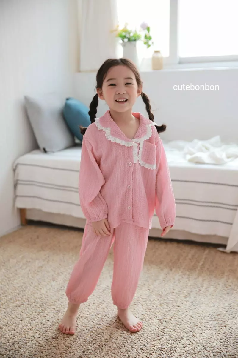 Cutebonbon - Korean Children Fashion - #fashionkids - Jijimi Frill Pajamas - 10