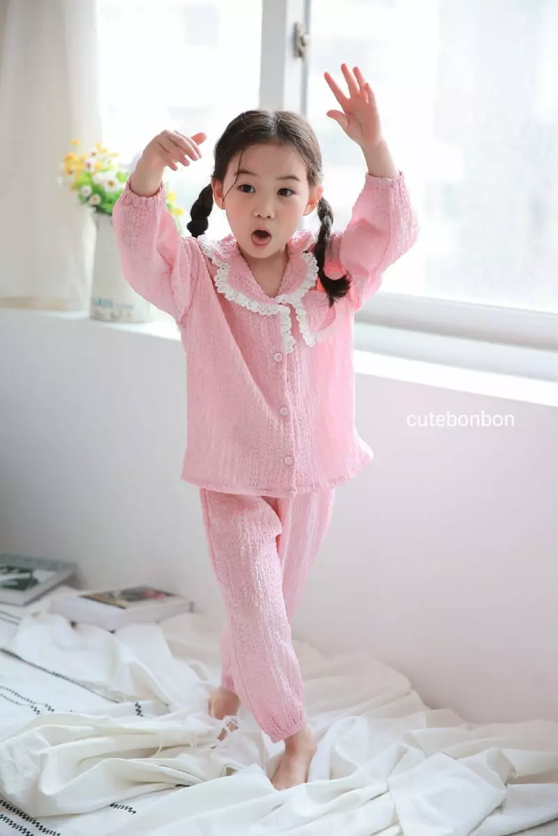 Cutebonbon - Korean Children Fashion - #kidsshorts - Jijimi Frill Pajamas - 11