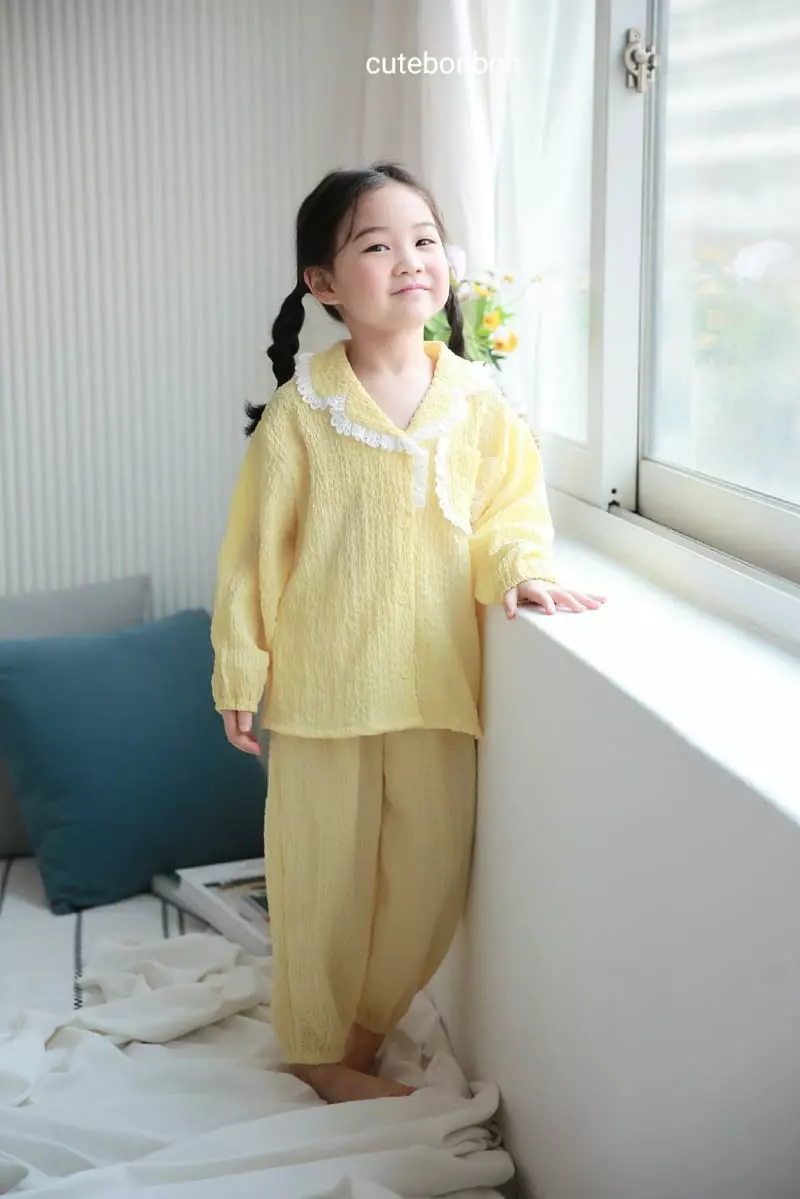 Cutebonbon - Korean Children Fashion - #magicofchildhood - Jijimi Frill Pajamas - 2