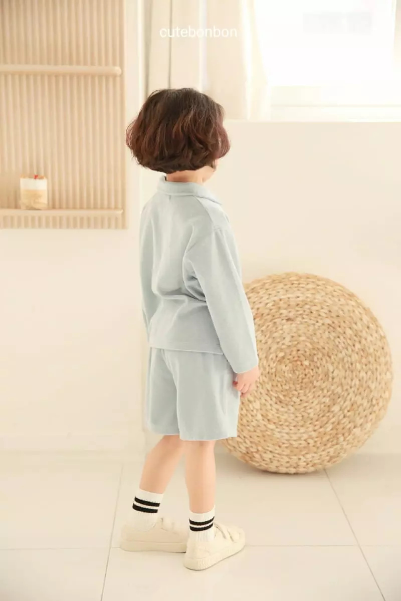 Cutebonbon - Korean Children Fashion - #magicofchildhood - Terry Collar Top Bottom Set - 7