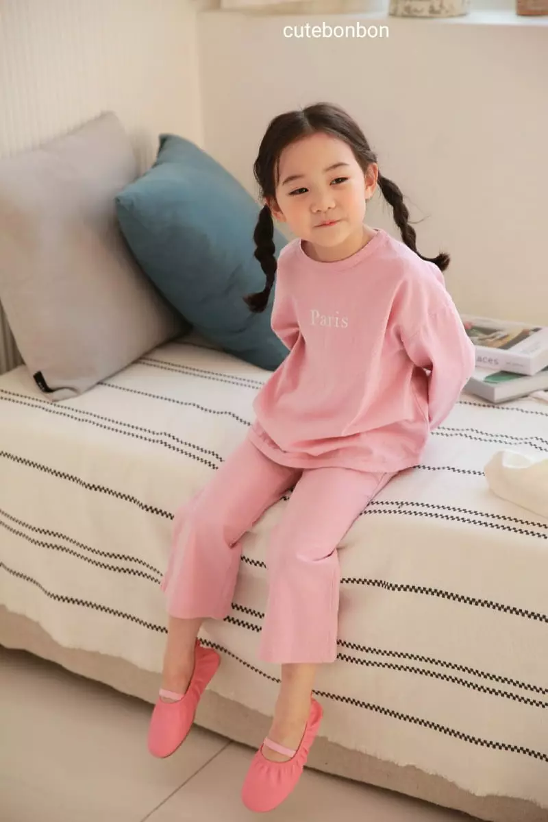 Cutebonbon - Korean Children Fashion - #magicofchildhood - Paris Top Bottom Set - 3