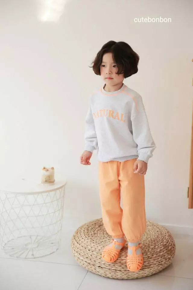 Cutebonbon - Korean Children Fashion - #magicofchildhood - Guy Lupa Color Top Bottom Set - 2