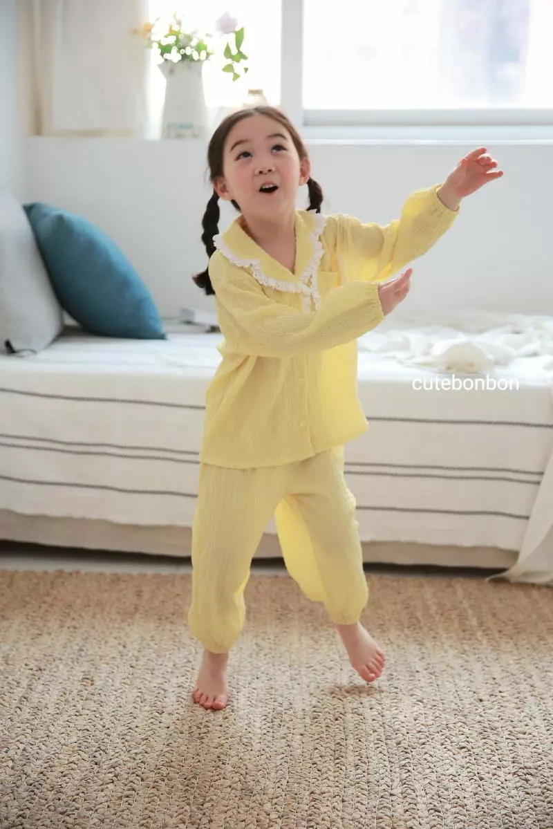 Cutebonbon - Korean Children Fashion - #minifashionista - Jijimi Frill Pajamas - 3