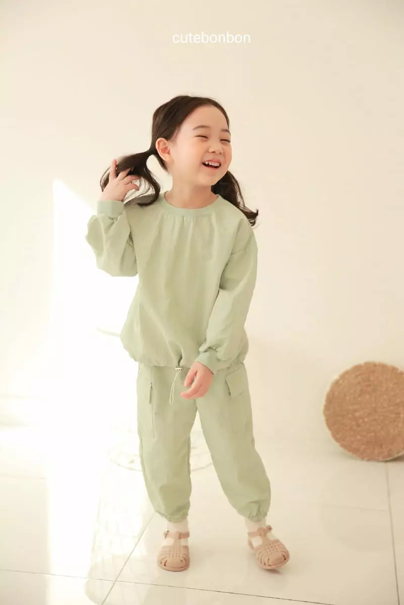 Cutebonbon - Korean Children Fashion - #minifashionista - String Anorak Top Bottom Set - 7