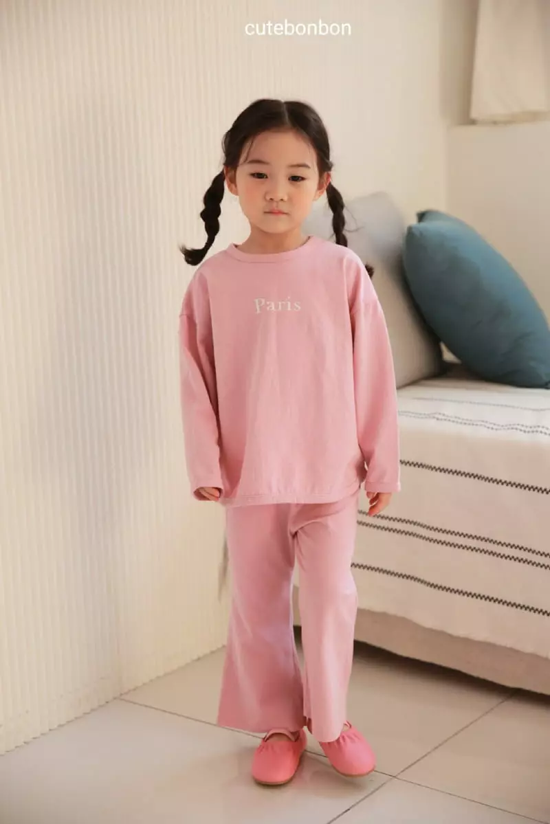 Cutebonbon - Korean Children Fashion - #magicofchildhood - Paris Top Bottom Set - 4