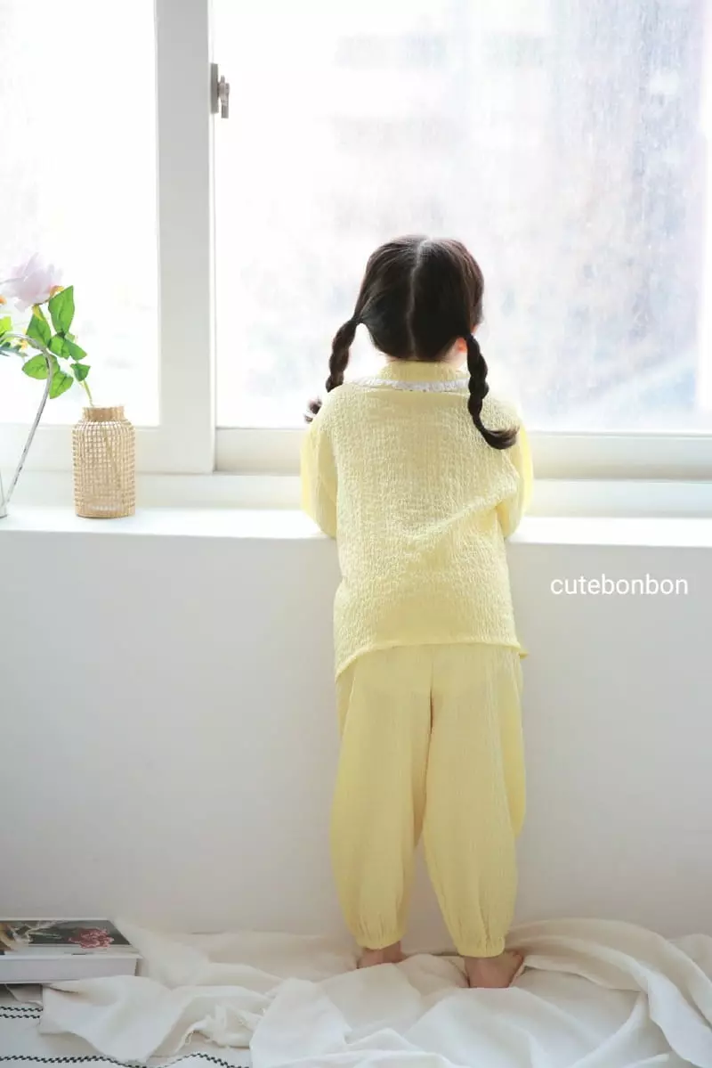 Cutebonbon - Korean Children Fashion - #minifashionista - Jijimi Frill Pajamas - 4