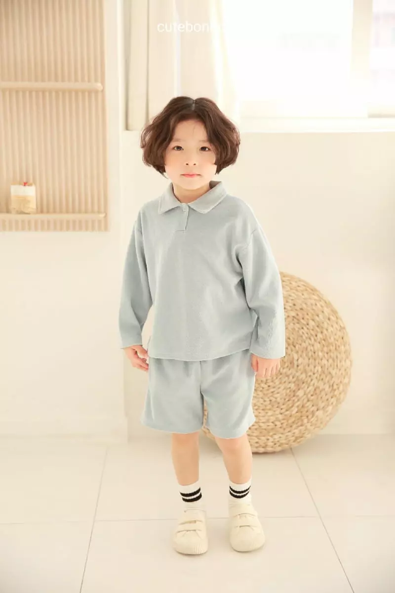Cutebonbon - Korean Children Fashion - #prettylittlegirls - Terry Collar Top Bottom Set - 9