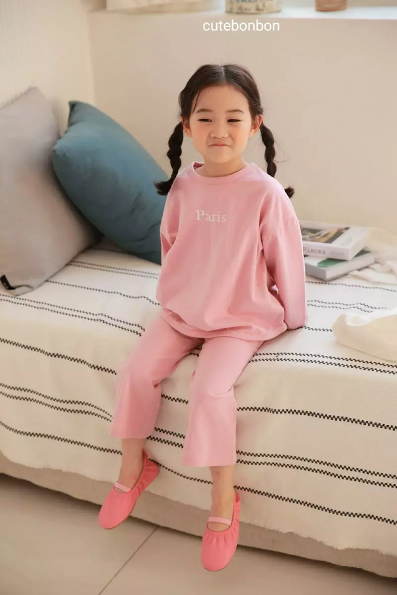 Cutebonbon - Korean Children Fashion - #prettylittlegirls - Paris Top Bottom Set - 5