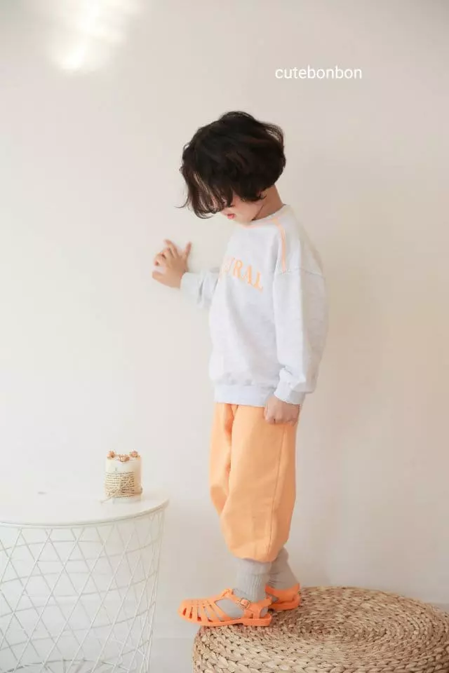 Cutebonbon - Korean Children Fashion - #stylishchildhood - Guy Lupa Color Top Bottom Set - 7