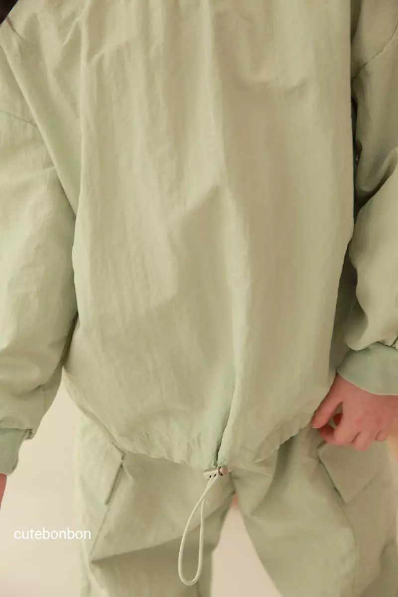 Cutebonbon - Korean Children Fashion - #toddlerclothing - String Anorak Top Bottom Set - 10