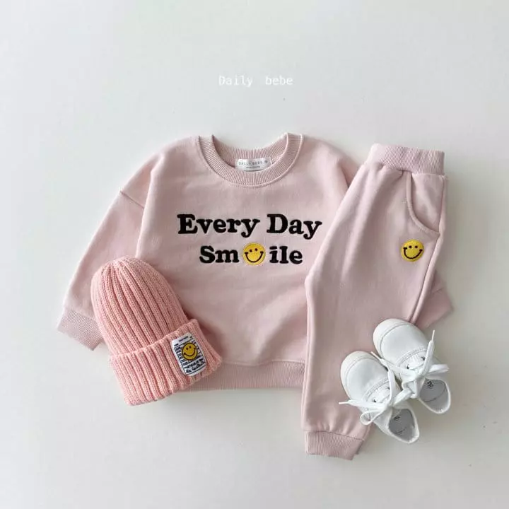 Daily Bebe - Korean Children Fashion - #Kfashion4kids - Everyday Top Bottom Set - 2