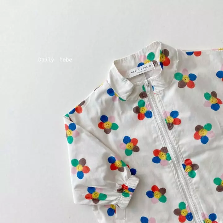 Daily Bebe - Korean Children Fashion - #Kfashion4kids - Spring Pattern Windbreaker - 12