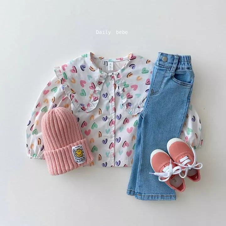 Daily Bebe - Korean Children Fashion - #childofig - Bootscut Jeans - 5