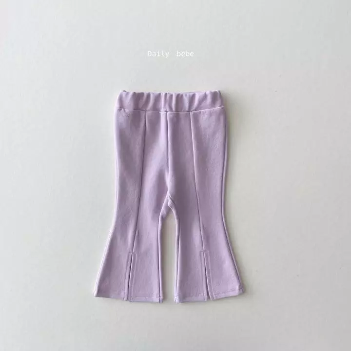 Daily Bebe - Korean Children Fashion - #childofig - Spring Slit Bootscut Pants - 2
