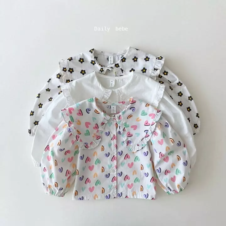 Daily Bebe - Korean Children Fashion - #childofig - Spring Collar Blouse