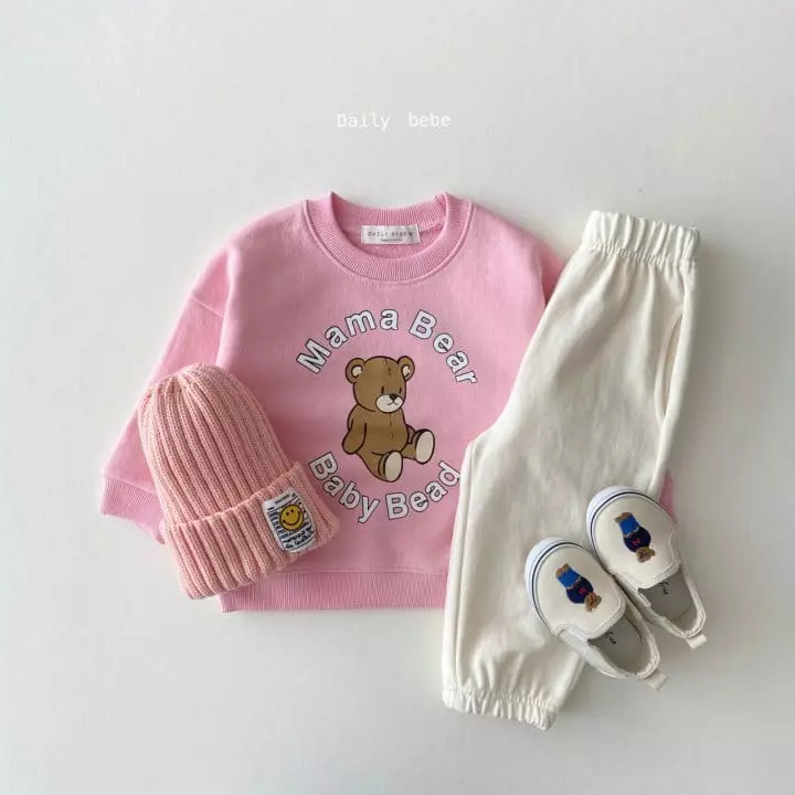 Daily Bebe - Korean Children Fashion - #childofig - Mama Bear Sweatshirt - 6