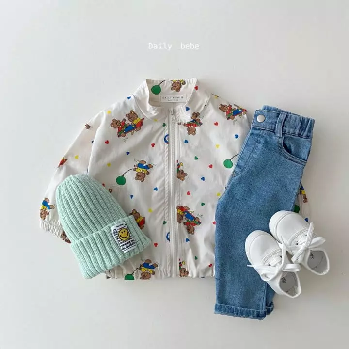 Daily Bebe - Korean Children Fashion - #childrensboutique - Spring Pattern Windbreaker - 5