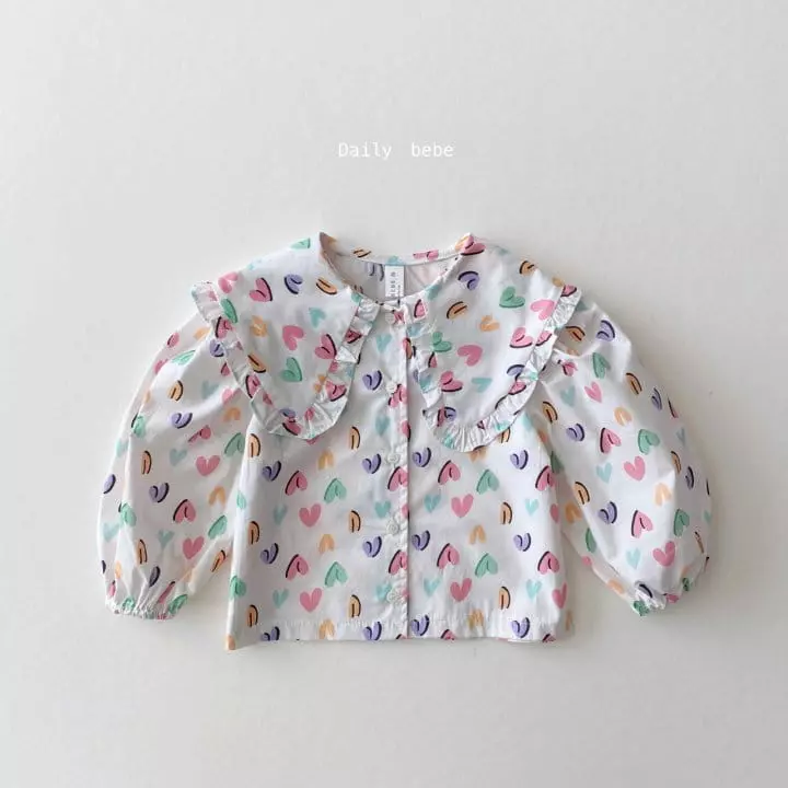 Daily Bebe - Korean Children Fashion - #childrensboutique - Spring Collar Blouse - 3