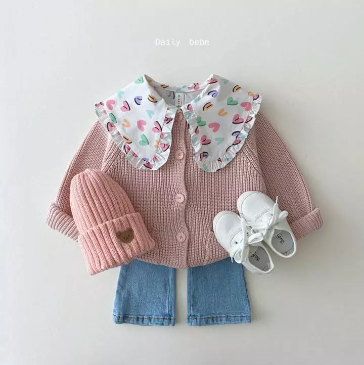 Daily Bebe - Korean Children Fashion - #childrensboutique - Macaroon Cardigan - 12