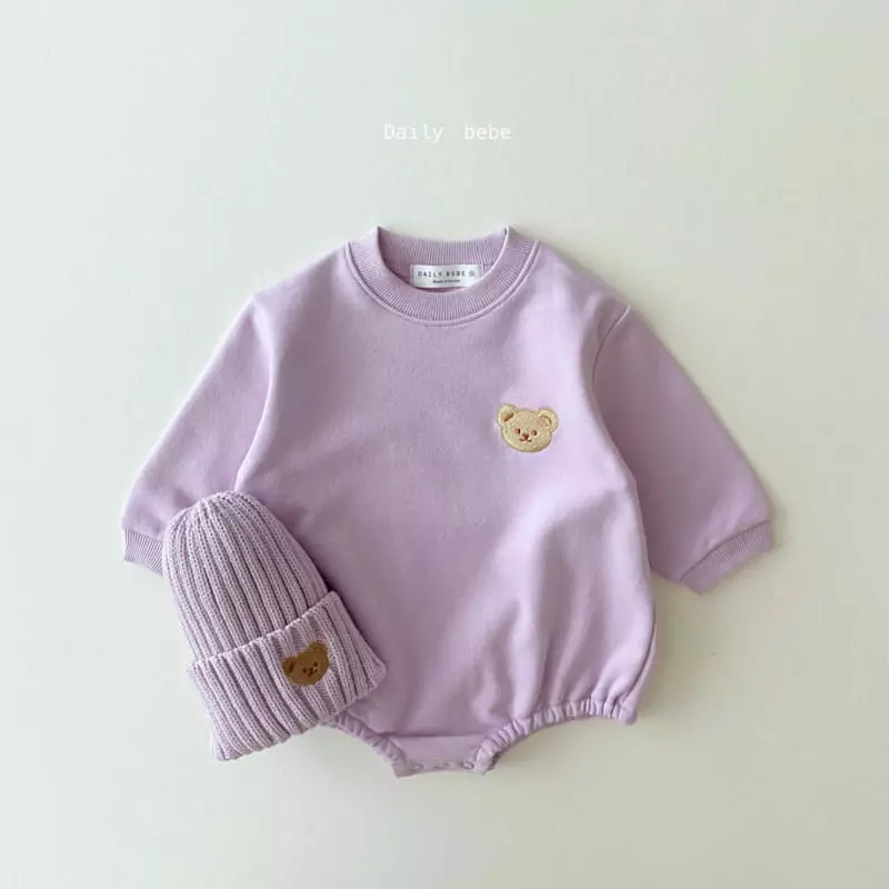 Daily Bebe - Korean Children Fashion - #childrensboutique - Bear Baby Bodysuit - 5