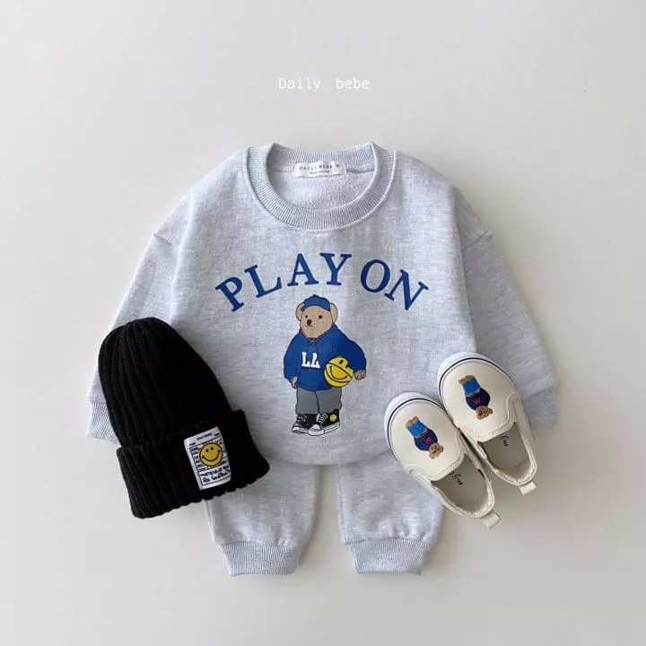 Daily Bebe - Korean Children Fashion - #childrensboutique - Play One Top Bottom Set - 4