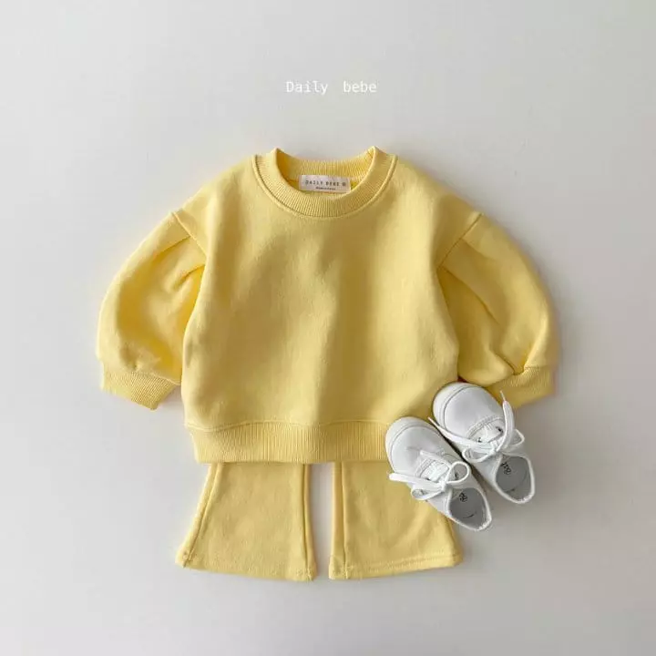 Daily Bebe - Korean Children Fashion - #designkidswear - Puff Bootscut To Set - 2