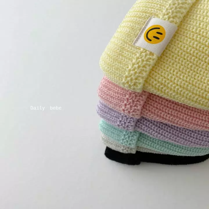 Daily Bebe - Korean Children Fashion - #designkidswear - Smile Short Beanie - 8